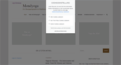 Desktop Screenshot of mondyoga.de